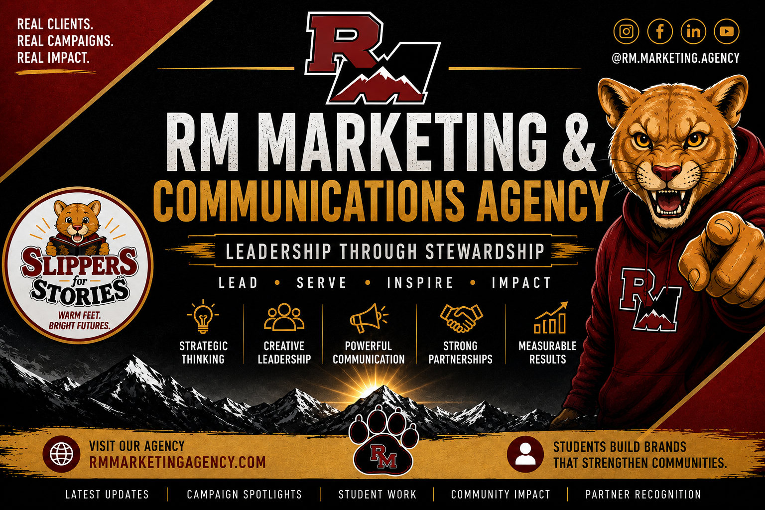 RM Marketing & Communications Agency — Leadership Through Stewardship. Lead. Serve. Inspire. Impact.