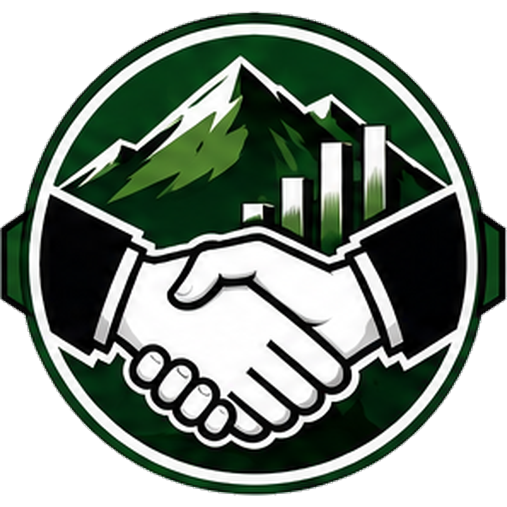 The Closers Squadron patch — handshake over upward arrow